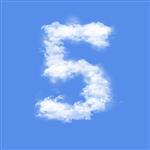 ابرها در شکل پنج شکل
