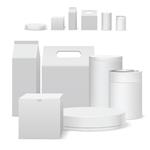 سفید بسته طراحی مجموعه الگوی