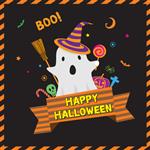 ارواح ناز کوچک برای نماد هالووین برای کارت دعوت Vector Vector