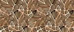 کاشی های سه بعدی قرمز طلا در پس زمینه بلوط چوبی بلوط چوب مواد بافت با وضوح بدون درز واقعی