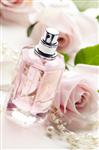 بطری عطر و گل رز سبک یکپارچهسازی با سیستمعامل