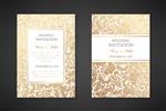 طرح دعوت نامه عروسی طراحی جلد با زیورآلات طلا طلا بردار زمینه های تزئینی سنتی