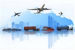 حمل و نقل تحویل ماشین کشتی حمل و نقل هواپیما در یک نقشه پس زمینه از جهان است تحویل تجارت جهانی حمل و نقل کانتینر حمل و نقل کالا برای صادرات واردات لجستیک مفهوم تدارکات کسب و کار