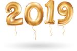 بالن نامه طلای فلزی سال 2019 سال نو مبارک بالن تعداد طلا توپ شماره بالون هوا پر شده است بالون سال نو برای دکوراسیون جشن تبریک