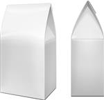 بسته بندی مواد غذایی بسته کیسه های کیسه ای یا بسته های جعبه مقوایی تصویر برداری در زمینه سفید Mock Up الگوی Mockup برای طراحی شما آماده است وکتور EPS10