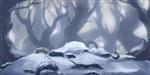 جنگل برفی زمینه داستان هنر مفهومی تصویر واقعی بازی ویدیویی Digital CG Artwork مناظر طبیعت