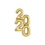 2020 سال نو مبارک 3D آواز خواندن تعداد بالن های سبک مینیمالیستی جدا شده است وکتور بالن های واقع بینانه 2020 به سبک سه بعدی در رنگ طلایی طراحی کارت پستال بنرها پوسترها عناوین