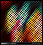 صفحه طرح زمینه حرکت تصویر وکتور موزاییک پیکسل مدرن رنگهای جذاب