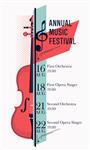 پوستر یا الگوی تبلیغاتی جشنواره موسیقی کلاسیک مدرن ایده آل برای اعلامیه ها و تبلیغات رویدادهای محلی