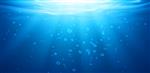 پس زمینه زیر آب سطح آب اقیانوس دریا بافت آبی شفاف استخر با حباب های هوا امواج و اشعه های خورشید در حال سقوط الگوی تبلیغاتی تصویر سه بعدی واقع گرایانه