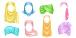 عمامه رنگی و حجاب عربی