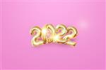 اعداد طلایی 2022 لوکس vip در زمینه روشن سال نو مبارک طراحی مدرن قالب سربرگ سایت پوستر کارت تبریک سال نو بروشور تصویر سه بعدی رندر سه بعدی