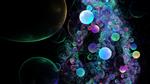 حباب های رنگارنگ در نوشیدنی آب حباب های اکسیژن گاز زیادی در نوشابه پس زمینه طراحی انتزاعی شفاف