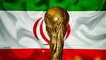 6 اکتبر 2021 تهران ایران جام جهانی فوتبال در پس زمینه پرچم ایران