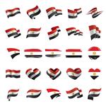 پرچم مصر تصویر وکتور