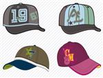 کلاه های رنگارنگ ورزشی لوازم جانبی مردانه مد زنانه سرپوش کلاه ورزشی کلاه بیسبال - وکتور