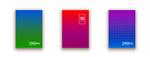 مجموعه‌ای از 3 پس‌زمینه گرادیان دوتن رسانه‌های اجتماعی بسته تم رنگارنگ داستان های شبکه اجتماعی صفحه نمایش گرافیکی رنگین کمان والپیپر مجموعه طراحی برنامه تلفن همراه پر جنب و جوش الگوی رنگی دوتایی درخشان