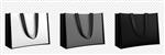 طراحی کیف خرید پس‌زمینه شفاف الگوی هویت ماکت کیسه‌های خرید کیسه‌های خرید سیاه و سفید