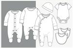 قالب طرح تخت لباس کودک جدا شده است مد کودک طرح لباس نوزاد دخترانه وکتور می توانید از آن به عنوان پایه در مجموعه خود استفاده کنید آن را به دلخواه رنگ آمیزی کنید و الگوی چاپ خود را قرار دهید