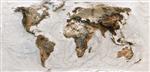 نقشه جهانی سه بعدی زمین با نقش برجسته توپوگرافیک نقشه فیزیکی جهان با جزئیات نقشه سیاره پانورامیک با سطح سه بعدی قاره ها و بافت اقیانوس الگوی جغرافیا