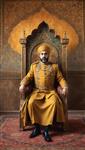 پوستر هنری لاکچری با طرح شاه قاجار